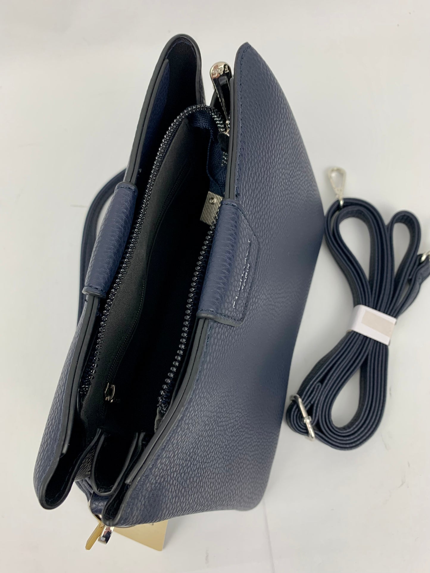 Amsterdam navy faux leather crossbody/ shoulder handbag I Selective Ireland