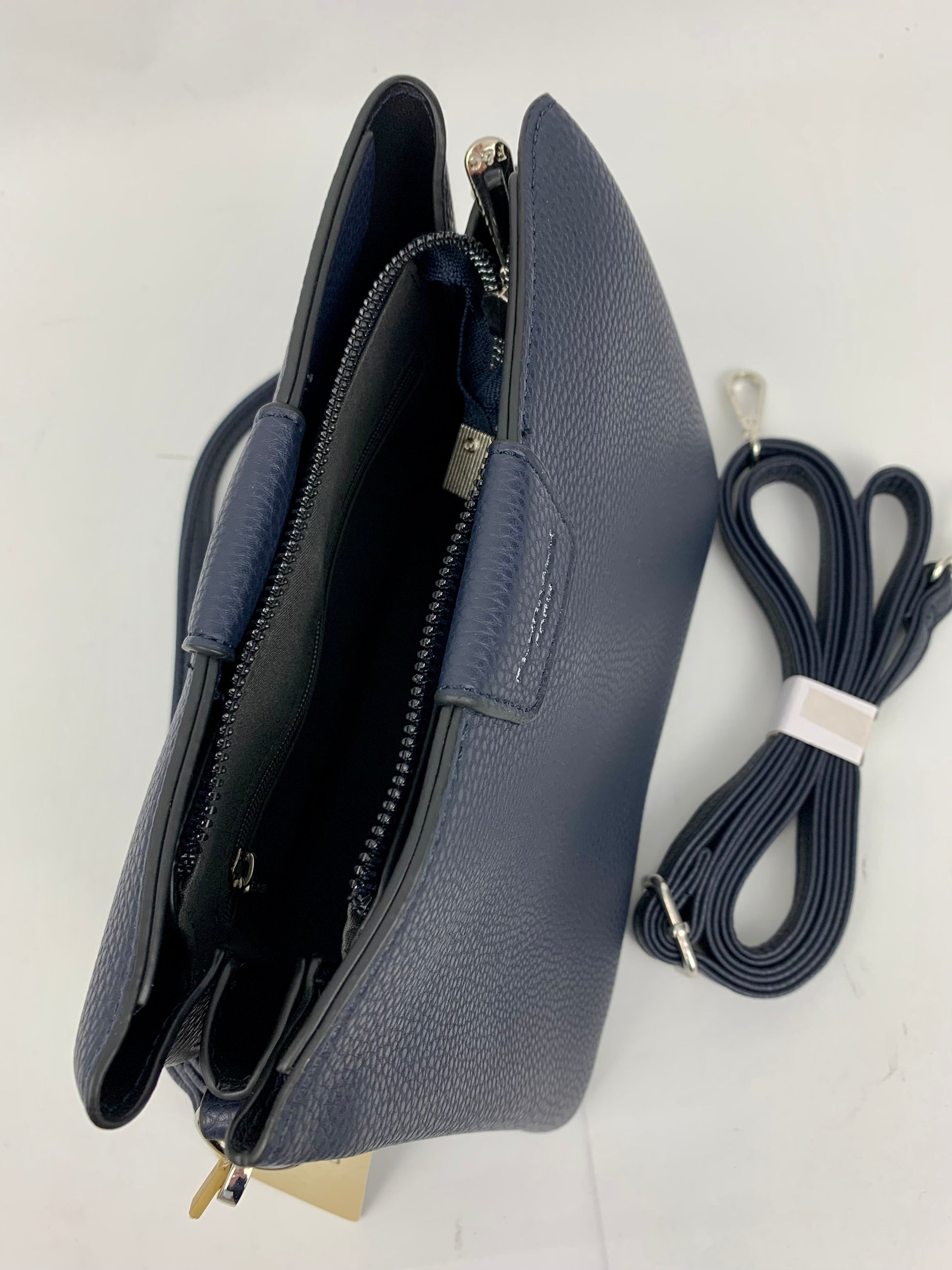 Amsterdam navy faux leather crossbody/ shoulder handbag I Selective Ireland