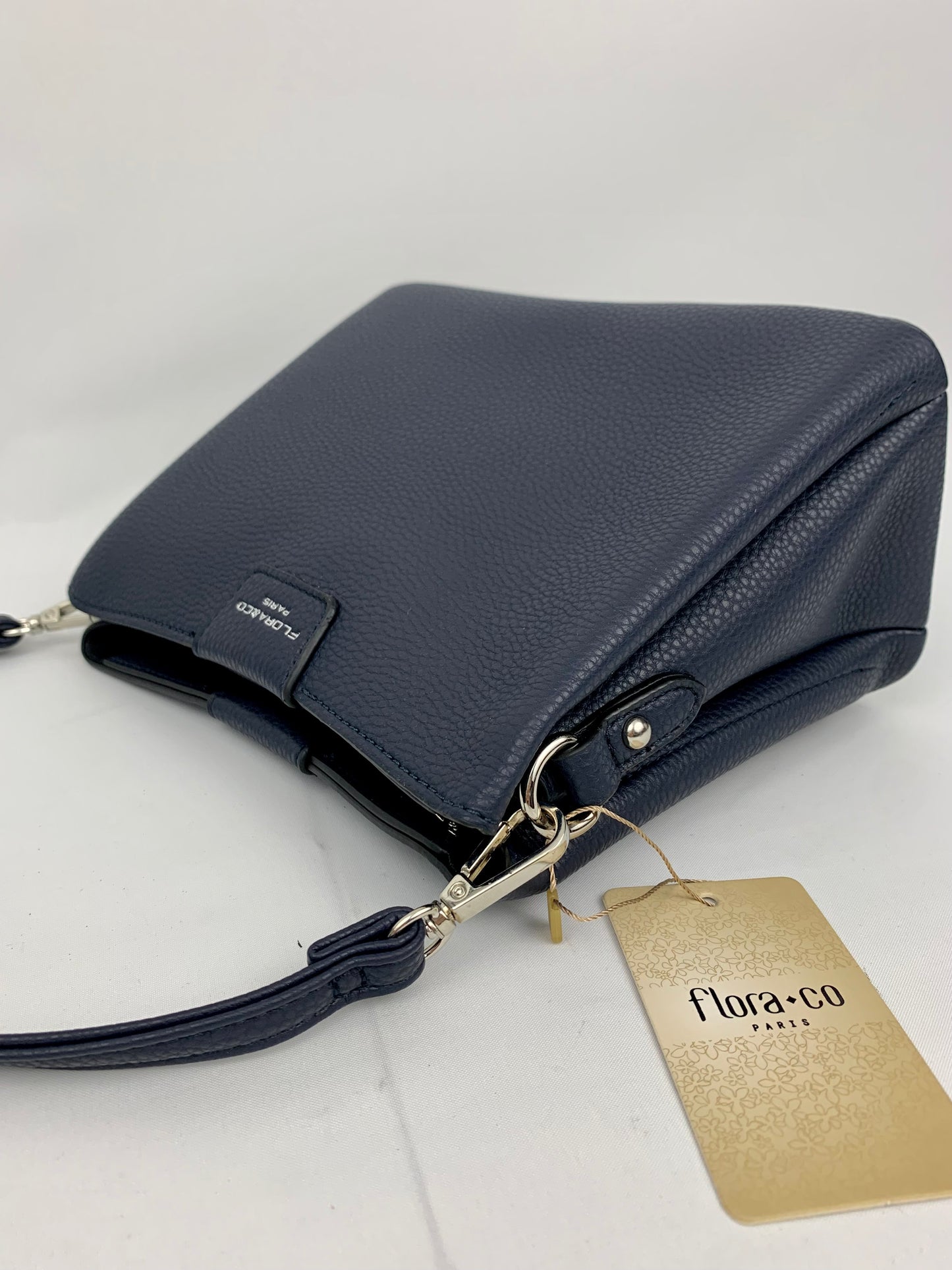 Amsterdam navy faux leather crossbody/ shoulder handbag I Selective Ireland
