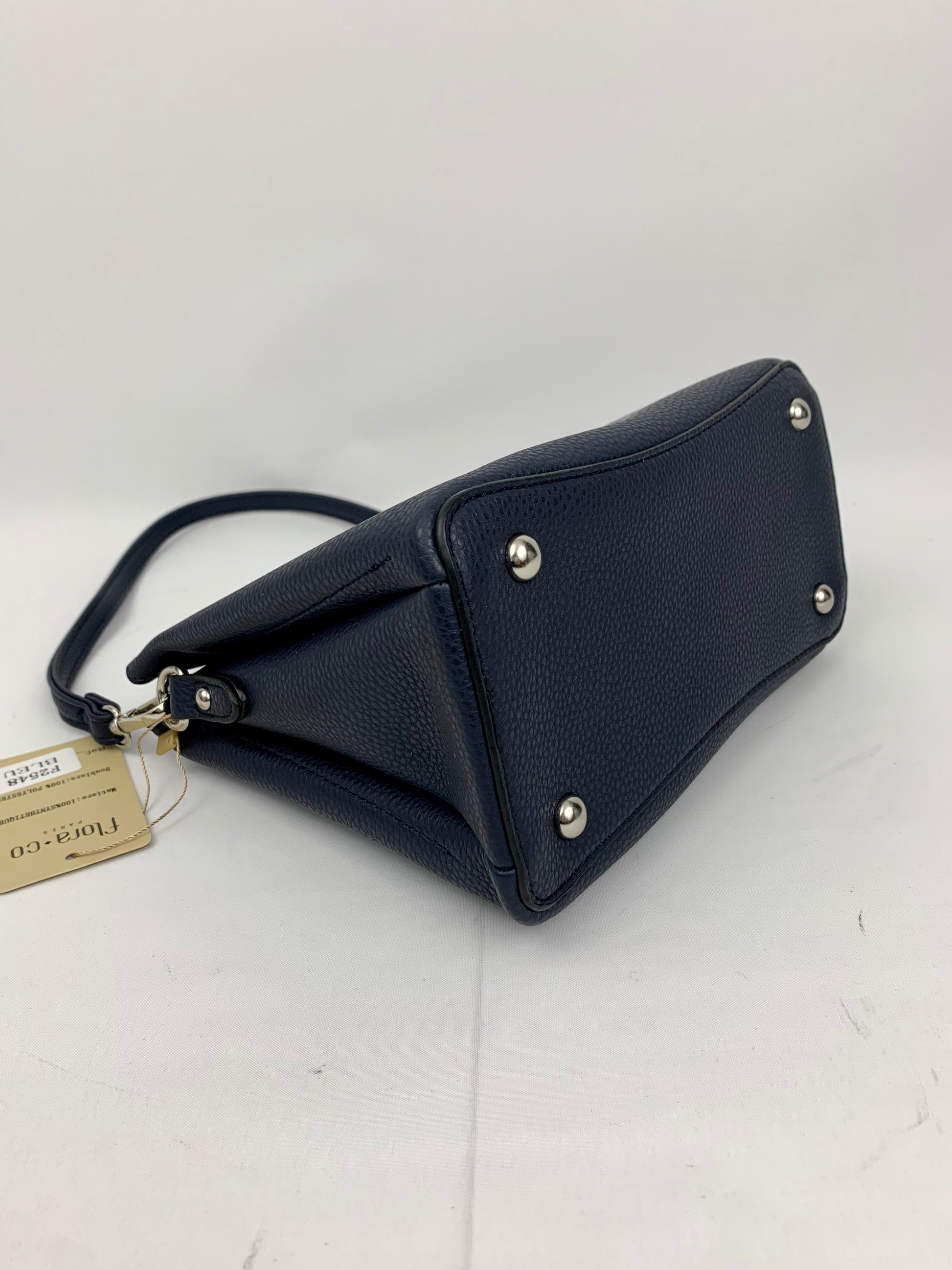 Amsterdam navy faux leather crossbody/ shoulder handbag I Selective Ireland