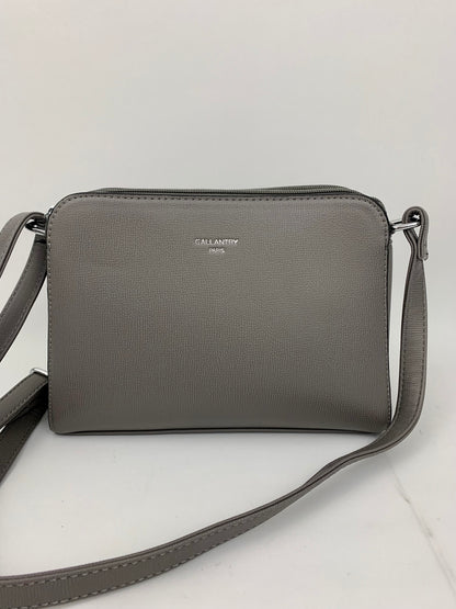 NEW JERSEY DARK GREY - faux leather middle size crossbody handbag