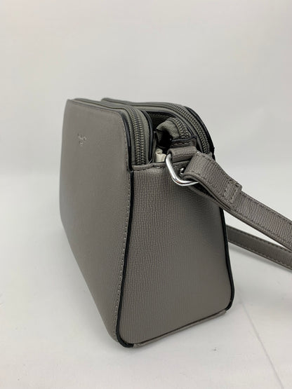 NEW JERSEY DARK GREY - faux leather middle size crossbody handbag
