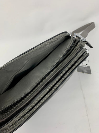 NEW JERSEY DARK GREY - faux leather middle size crossbody handbag