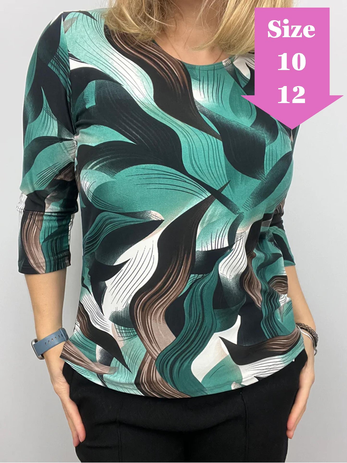 BETHANY peachy feeling style top 3/4 sleeves