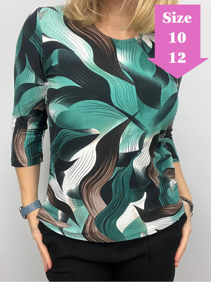 BETHANY peachy feeling style top 3/4 sleeves