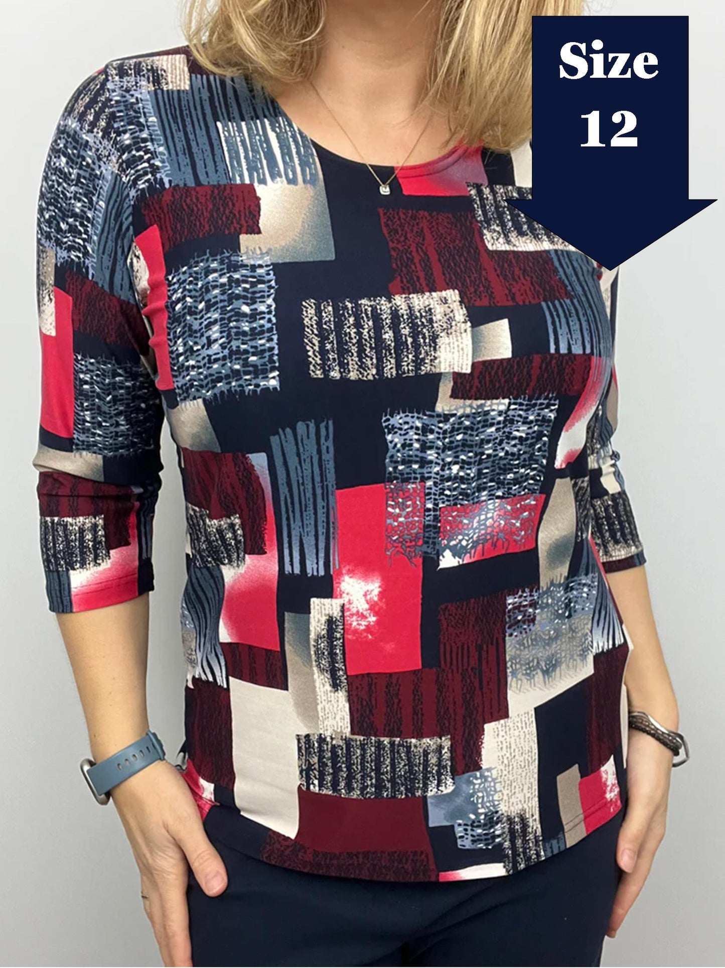 CLEMENTINA peachy feeling style top 3/4 sleeves