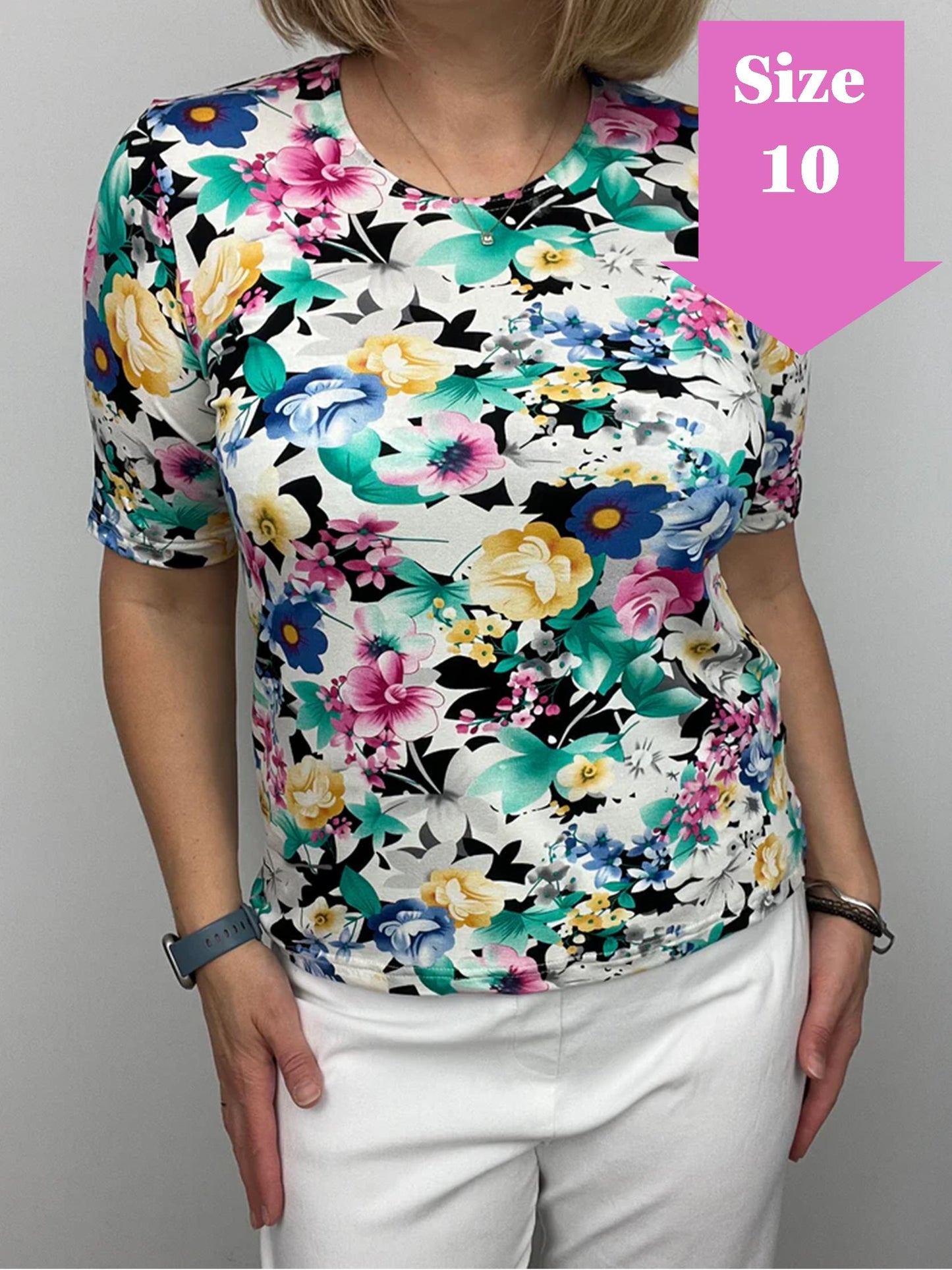 FLOWER BOUQUET cotton feel style top