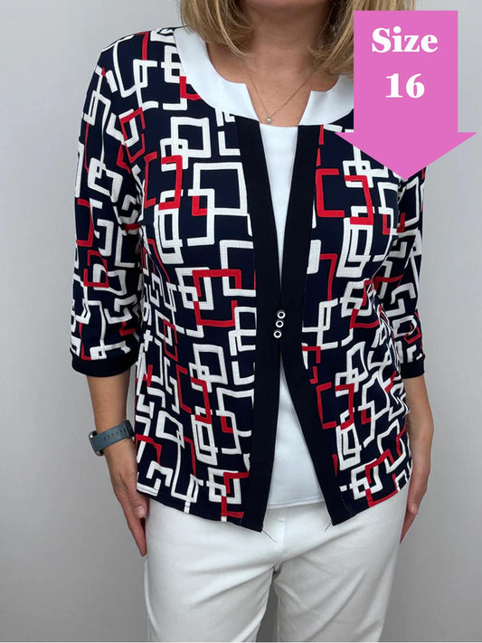 KATHY twin-set effect top
