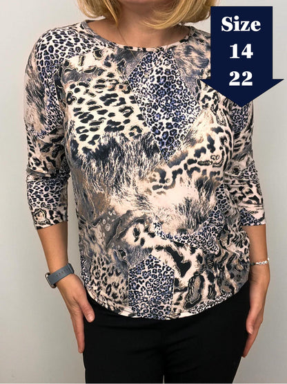 PANTHER round neck top