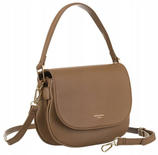 SOFIA TAUPE - quality faux leather shoulder/crossbody handbag