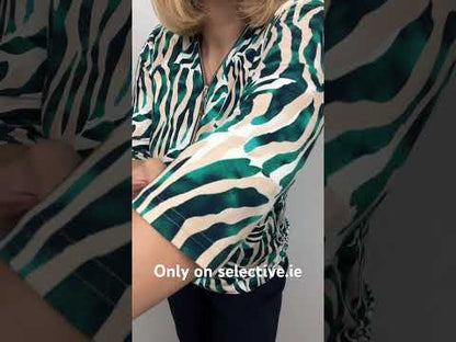 ROISIN zip top 3/4 sleeve