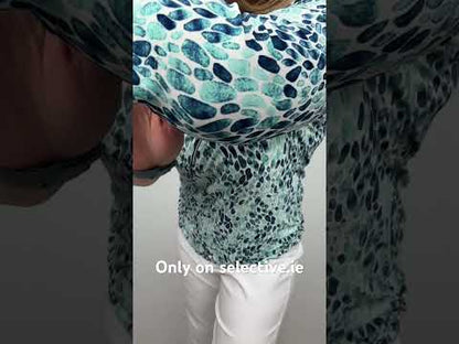 EILEEN 3/4 sleeve zip top