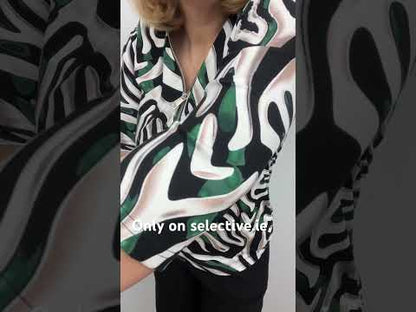 NATALIE zip top 3/4 sleeve