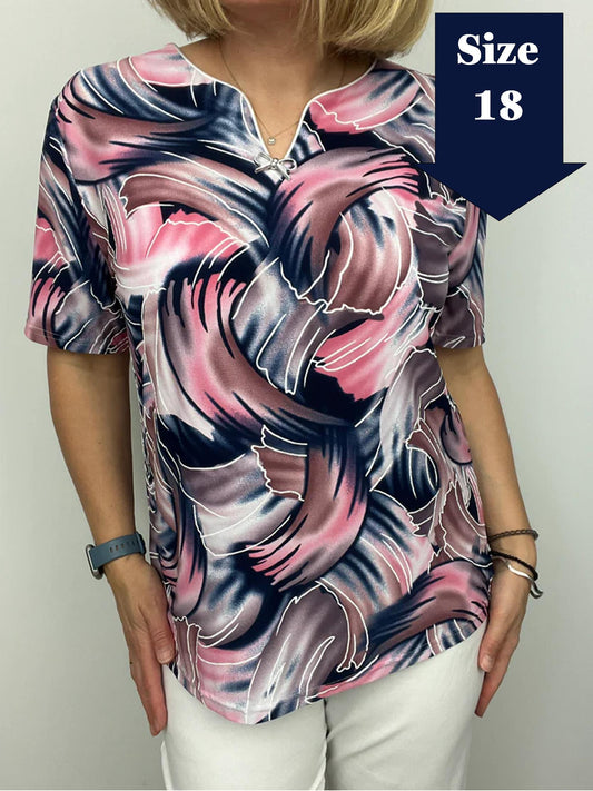 VALENTINA Mini v-neck top